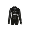 Stacy Faux Leather Two Piece