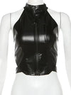 Kyla Moto Zip Up Top