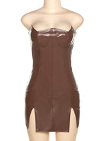 Saddle Faux Leather Mini