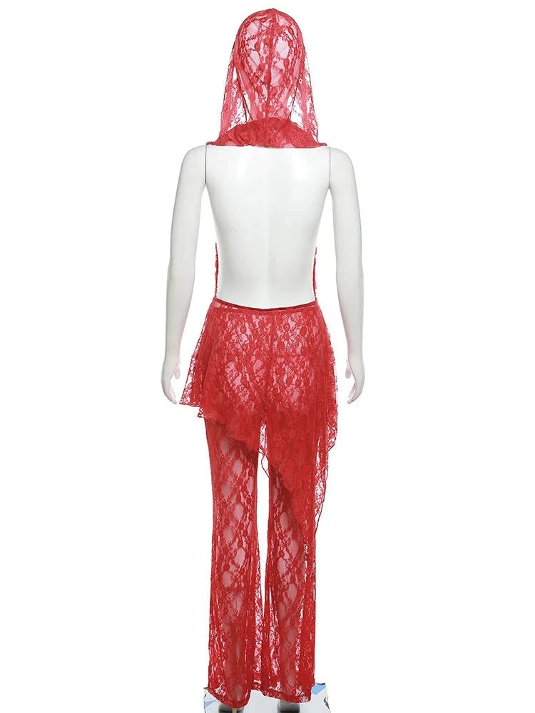 Lolita Hooded Lace Two Piece