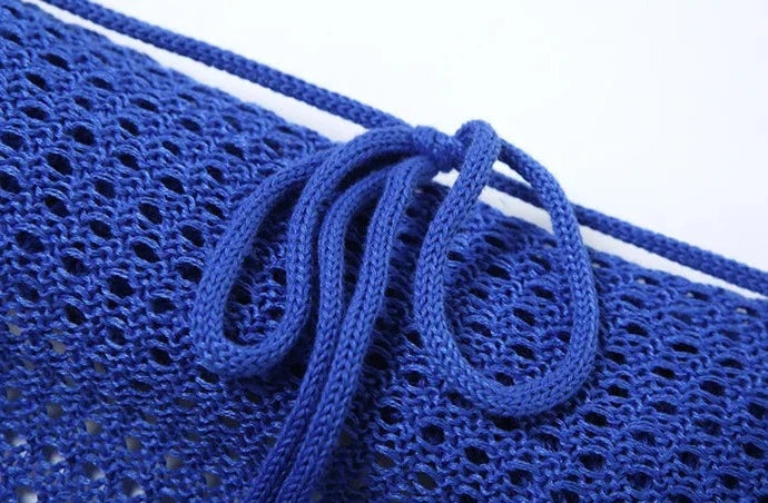Melanie Crochet Knit Tube Mini