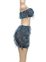 Donatella Tassel Skirt Set