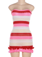 Kiley Striped Tube Dress