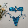 Glossy Blue Starfish Charm Bikini