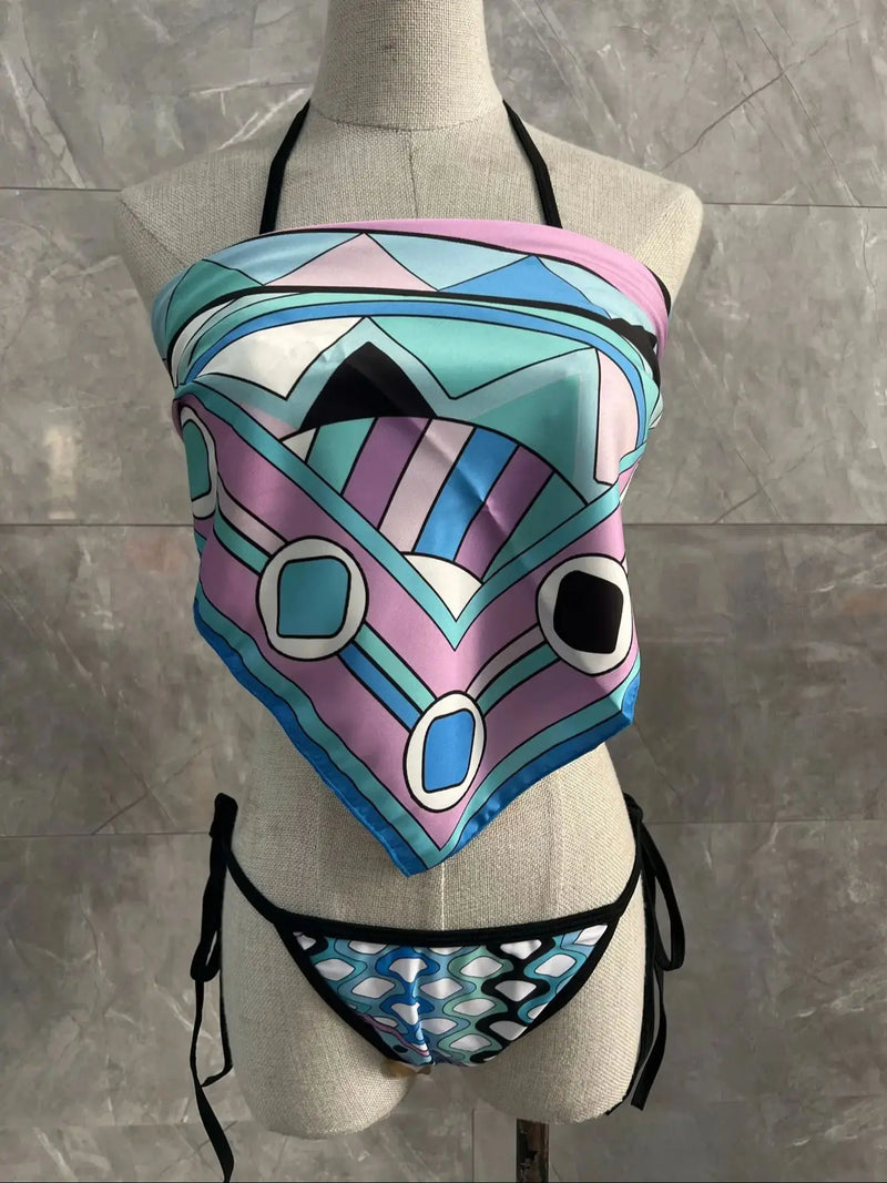 Must Have Multi Print Bikini Set