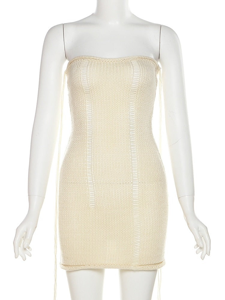 Jade Knit Strapless Dress