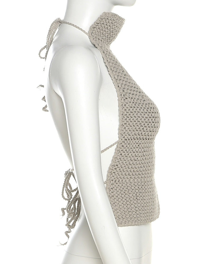 Essential Knit Backless Top