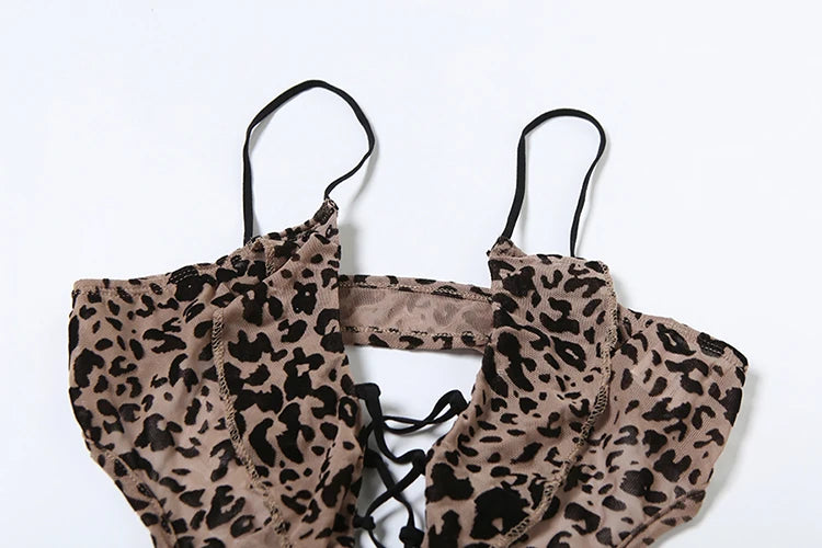 Zariah Leopard Romper