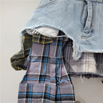 Plaid Patchwork Skort
