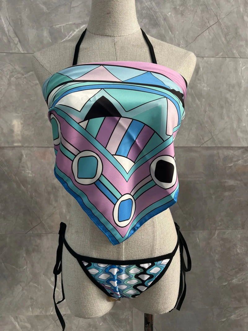 Must Have Multi Print Bikini Set