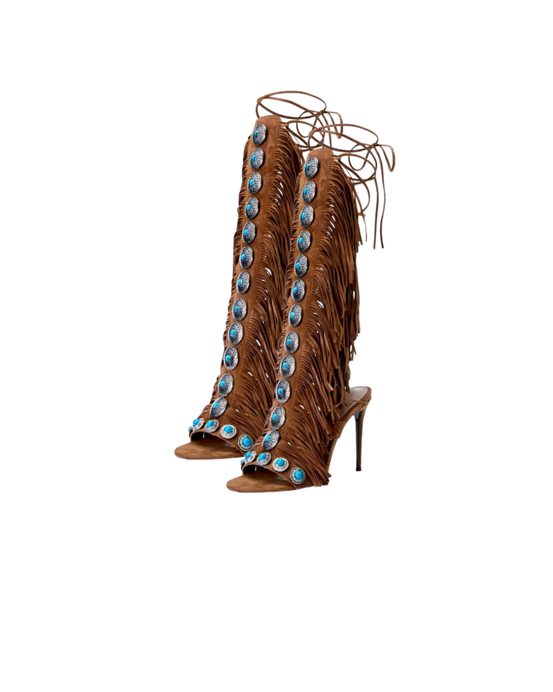 Zahara Fringe Heel