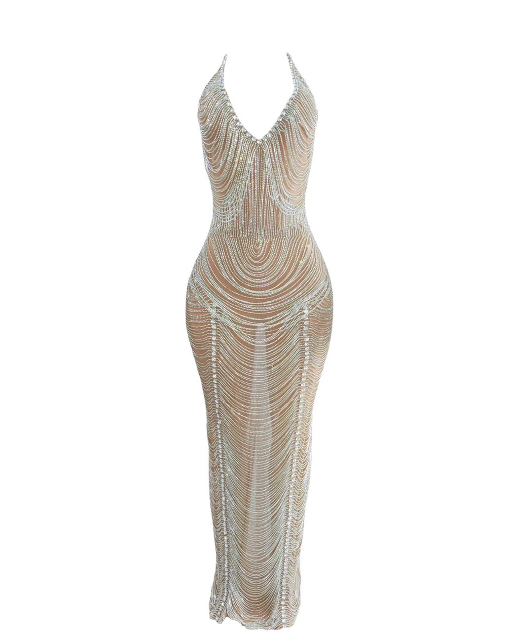 Celeste Rhinestone Gown