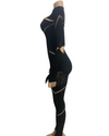 Staci Long Sleeve Cut Out Jumpsuit