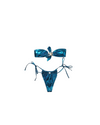 Glossy Blue Starfish Charm Bikini