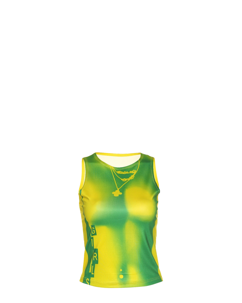 Retro 3D Body Art Tank Top