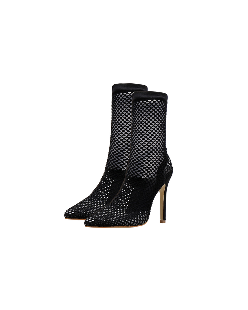 Fishnet Bootie