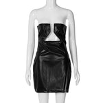 Metallic V-Neck Sleeveless Dress