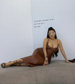 The Camilla Faux Leather Dress