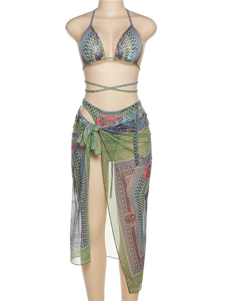 Aztec Mesh Poolside Set