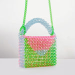 Color Block Beaded Bag