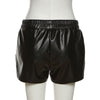 Faux Leather Exposed Pocket Short