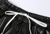Faux Leather Exposed Pocket Short