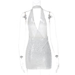 Sequined Halter Mini