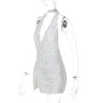 Sequined Halter Mini