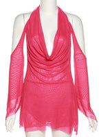 90's Babe Halter Mesh Mini