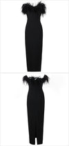 Tessa Feathered Top Bandage Dress