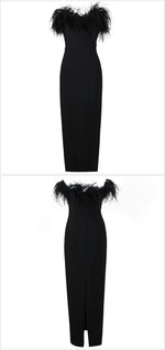 Tessa Feathered Top Bandage Dress