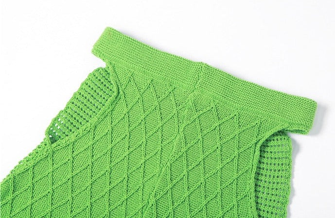 Hip Cut Out Crochet Pant