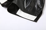 Faux Leather Exposed Pocket Short