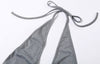 Slinky Ruched Halter Maxi Dress