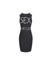 Sleeveless Diamond Bandage Dress