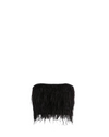 Strapless Feathered Crop Top