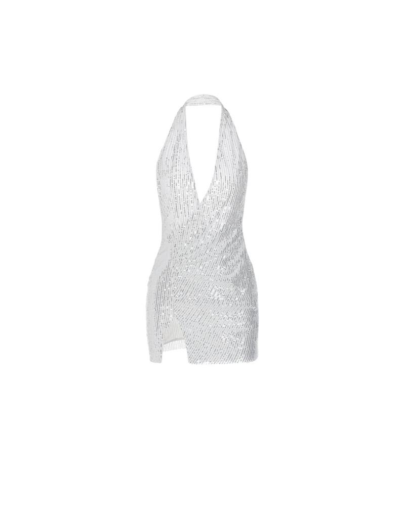 Sequined Halter Mini