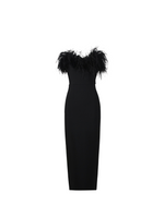 Tessa Feathered Top Bandage Dress
