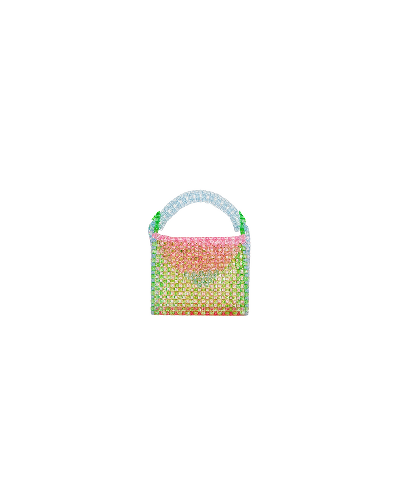 Color Block Beaded Bag