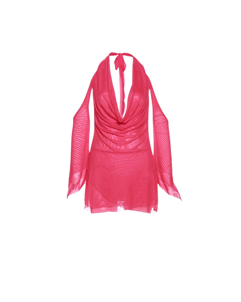 90's Babe Halter Mesh Mini