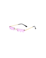 Heart Lens Rimless Sunglasses