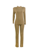 Thick Rib Knit Two Piece Set