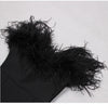 Tessa Feathered Top Bandage Dress