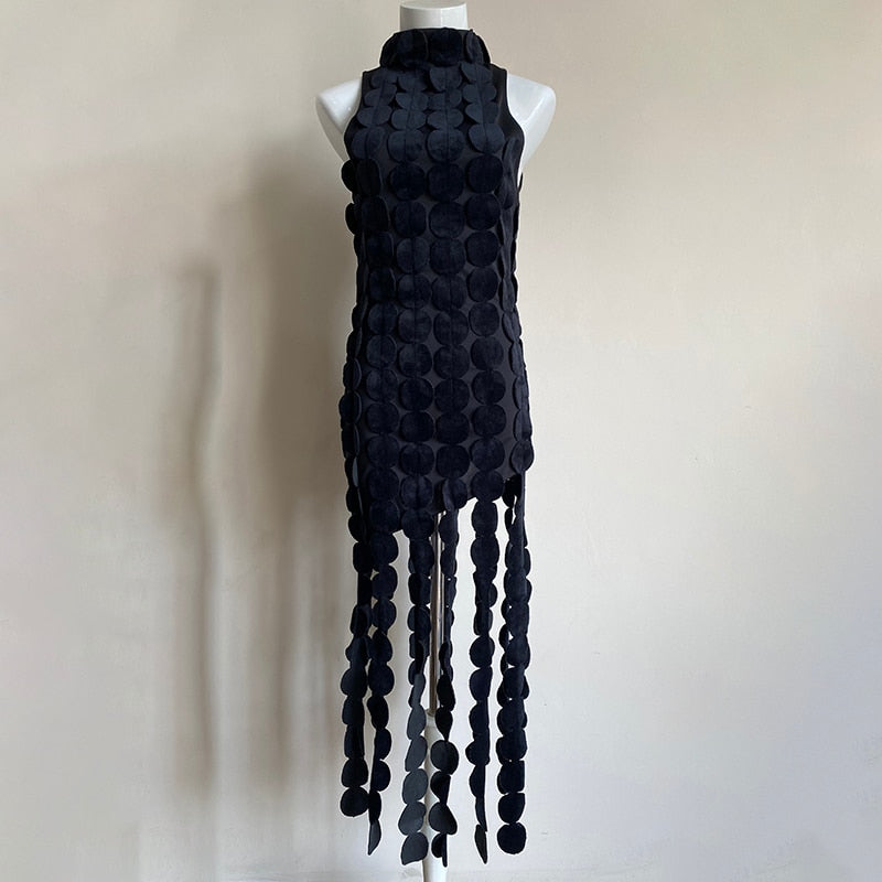 Tassel Asymmetrical Dress