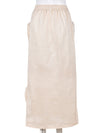 Cream Cargo Skirt