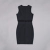 Sleeveless Diamond Bandage Dress