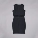 Sleeveless Diamond Bandage Dress