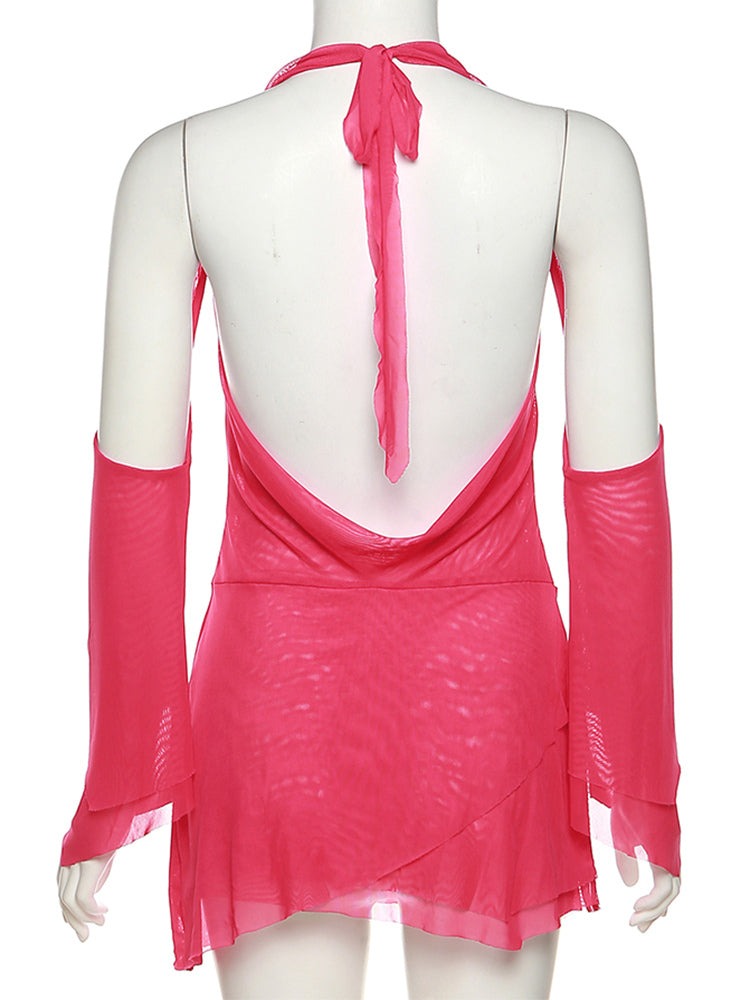 90's Babe Halter Mesh Mini