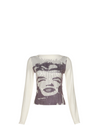 Aesthetic Print Vintage Long Sleeve Tee