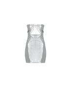 Metallic V-Neck Sleeveless Dress